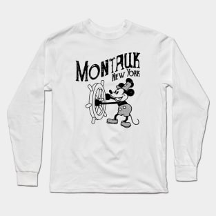 Steamboat Willie - Montauk Long Island Long Sleeve T-Shirt